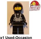 LEGO Blacktron 1 Space Minifig Figure Black/Black sp001 USED