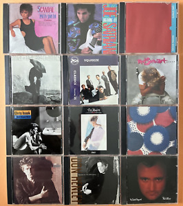1980's 12 CD Collection; Henley, Dire Staits, Squeeze, Scandal, Satriani, Ex Con