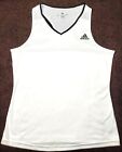Adidas Climacool Women's Racerback White Athletic Tank Top. Size Large