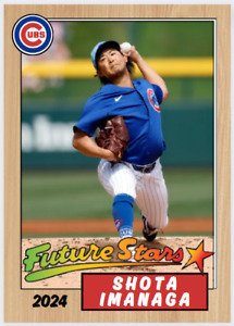 2024 Shota Imanaga Future Stars MLB Rookie Card 87 Style Chicago Cubs #18