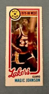 1980-81 Topps Basketball #18 Magic Johnson Rookie / Seperated
