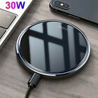 30W Fast Wireless Charger Mat Charging Station For iPhone 15 14 Pro Samsung S24+