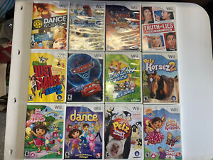 Wii Games Lot of 12 - Nintendo Wii Family/Kids & Teen Cars 2 Petz