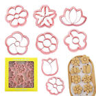 8pcs Flower Cookie Cutter Set Flower Biscuit Fondant Chocolate Candy Mould