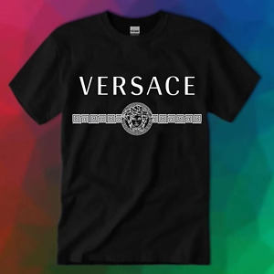 LIMITED!!Versace Logo Unisex T-shirt, Size S-5XL, PRINTED FANMADE, Multi Color