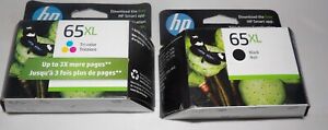 Genuine HP 65XL Black & Color Ink Cartridges - Dated 2025  New 65 XL