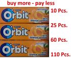 10-110Pcs. WRIGLEY'S ORBIT Spicy Apricot Flavor Sugarfree Chewing Gum 14g
