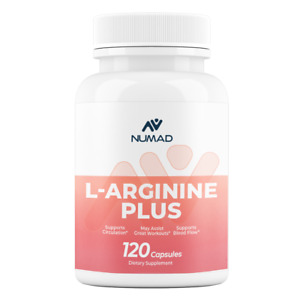 L-Arginine Plus 120Capsules, NO3, Nitric Oxide, Test Booster, Libido, ED Support