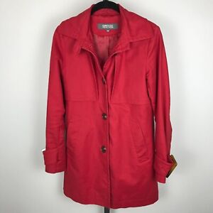Kenneth Cole Reaction Trench Coat Red XS