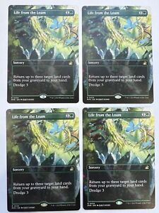 MTG Life from the Loam (Anime Borderless) Ravnica Remastered NM Playset