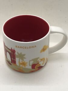 Starbucks Coffee Barcelona Spain 2018 Mug Cup 14 oz You Are Here Collection YAH