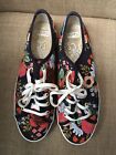 Keds x Rifle Paper Co Women's Size 8 Sneakers Navy Blue Floral Shoes