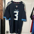 Nike On Field NFL Tennessee Titans Caleb Farley #3 Blue Jersey Small