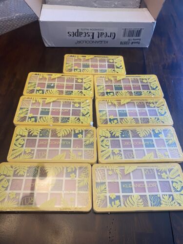 Lot Of 9 Kleancolor Great Escape to Jamaica Eyeshadow Palettes New Sealed
