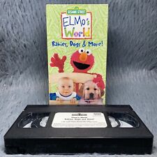 Elmos World Babies, Dogs & More VHS Tape 2000 Sesame Street Muppets Education
