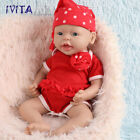 IVITA 15'' Realistic Silicone Baby Girl Lifelike Baby Accompany Silicone Dolls
