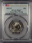 2022-P PCGS MS67 Anna May Wong Washington Quarter First Day of Issue FDOI
