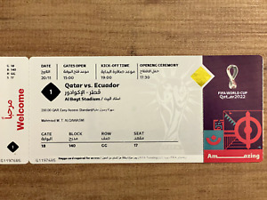 Fifa World Cup Qatar 2022 Opening Match Ticket | Qatar vs. Ecuador | Match 1