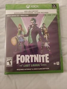 Ships Out Next Day FORTNITE Last Laugh Bundle XBOX ONE Series X S (Code in Case)