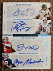 Rodgers Manning Montana Staubach Impeccable Quad Auto One of One 1/1 2023 Panini