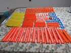 Huge Lot of Modern Hot Wheels Straight Track & Connectors (w/ 3 Cars)