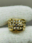 2Ct Lab Created Diamond Round Men's Pinky Engagement Ring 14K Yellow Gold Plated