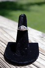 Vintage Virgin Diamond with 18k White Gold Band Ring