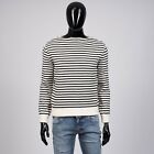 CELINE 1350$ Striped Boat Neck Sweater - Zipped Shoulders, Wool Knit