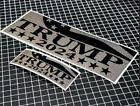 Trump 2024 Bumper Window Sticker Decal - BLACKOUT REFLECTIVE Set of Trump Decals