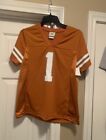 New ListingTexas Longhorns Vintage Football Jersey #1 Youth Size Small 10-12 FREE SHIPPING