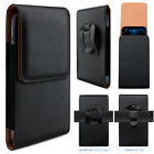 Cell Phone Holster Pouch Leather Wallet Case With Belt Clip for iPhone Samsung