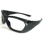 Leader Safety Eyeglasses Frames OG210S Forceflex Black Square Z87-2+ 57-16-120