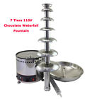 7 Tiers Electric Chocolate Fondue Fountain Machine for Celebration Party 110V