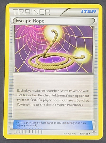 Pokemon - Trainer Escape Rope 120/135 - Plasma Storm - LP/NM - Pokemon TCG