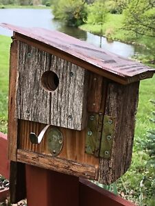 Rustic Handmade Birdhouse using Recycled/Repurposed Materials