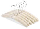 Whitmor Padded Metal Clothing Hangers with Swivel Hook, 6 Pack,  Canvas