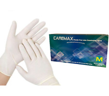 1000 Medium Premium Latex Powder Free Disposable Exam Gloves (10 Boxes of 100)