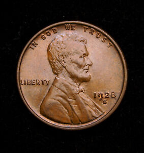 1928-S Lincoln Wheat Cent  UNC+