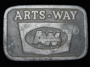 QF01153 VINTAGE 1970s **ARTS-WAY** FARMING & AGRICULTURE COMPANY BELT BUCKLE