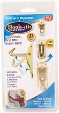 HEAVY DUTY Hook Its Wall Hanging System 32 pc As Seen On TV Hold Up to 75 Pounds