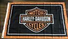 New ListingHarley Davidson Flag Large Banner 3x5 ft LOGO New Black Orange