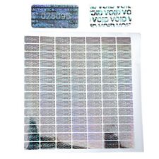 120 Security hologram stickers numbered anti-counterfeit label seals void