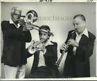 1977 Press Photo Golden Wattle Band members; Nelson (l), Geoff Bull & Burke (r)