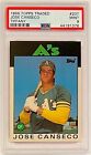 1986 Topps Traded Tiffany #20T Jose Canseco Rookie RC PSA 9 Mint Athletics