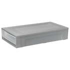 IRIS USA 27 Qt. (7 Gal.) Under Bed Plastic Storage Box with Pullout Drawer, Gray