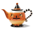 Johanna Parker Carnival Cottage Candy Corn Spooks Pumpkin Teapot Halloween Decor