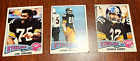 1975 Topps Pittsburgh Steelers Lot Lynn Swann (RC), Joe Greene, Harris EX RG)