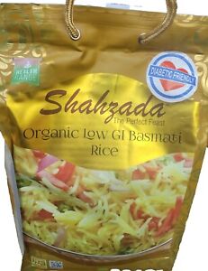 Low GI Basmati Shahzada Diabetic Friendly Organic Low GI Basmati Rice - 10 lb