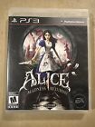 Alice: Madness Returns (Sony PlayStation 3, 2011) Tested Video Game