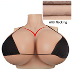 Drag Queen Breastplate for Dresses Crossdresser H Cup Silicone Breast Forms
